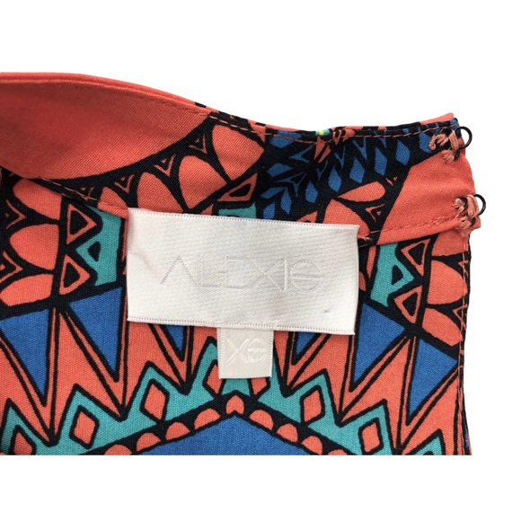 ALEXIS Vanji Tribal Halter Mini Dress size XS - Picture 9 of 12